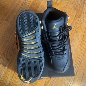 Nike Air Jordan Xii 12 Retro Gs Grade School Black Shoes 153265-071